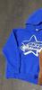 Moletom Oversized com Zíper no Rosto Streetwear Primavera Y2k Gótico Punk Estampa de Estrela Blusão Tendência