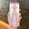 Cadena de Teléfono Móvil de Cristal de Lujo Ligero y Gama Alta, Llavero de Muñeca Corto con Doble Cadena de Cuentas con Forma de Botella de Perfume a la Moda