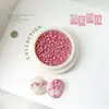 Nuevo dopamina verano color macarrón tamaño color mixto uña bola de acero pequeña creativa cuenta redonda joyería