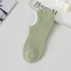 Calcetines Cortos de Algodón Finos de Verano para Mujer, Antibacterianos Grado 10A, Antideslizantes, Invisibles de Corte Bajo Tipo "No Show" para Mujer