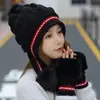 Gorro de Lana Gruesa para Mujer Otoño e Invierno, Gorro Holgado y Cálido tipo Slouchy, Gorro de Punto que Adelgaza el Rostro y Protege los Oídos
