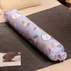 Almohada Larga Cilíndrica de Peluche con Dibujos de Animales y Frutas de Verano, Almohada para Abrazar las Piernas al Dormir con Funda Interior Extraíble y Lavable