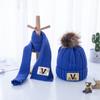 Chapéu de Pelúcia Infantil Outono e Inverno 2-8 Anos Meninos e Meninas Chapéu de Lã para Bebê Proteção de Orelha Espessada 5 Quente e Moderno em Forma de V