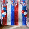 Decoraciones para Fiesta del Día de la Independencia Americana, Borlas, Fondo del Día de la Independencia, Cortinas de Lluvia Colgantes
