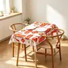 Mantel de estilo japonés para el hogar, antiescaldadura, impermeable, a prueba de aceite, lavable, de PVC, a cuadros, para mesa de centro, para dormitorio