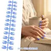 As Unhas Artísticas Mais Vendidas da Amazon: Unhas Quadradas Curtas de Cor Sólida Mais Vendidas, Alta Qualidade, Alta Saturação, Conjunto de 24 Peças de Tamanhos Variados, Unhas Postiças