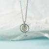 Estilo coreano fresco cinco pontas estrela morango cristal colar mulheres moonstone mori rosa simples elegante clavícula cadeia estudante