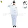 Grande Uniforme Branco Marinho Masculino Cosplay Fantasia de Festa Performance de Palco Baile de Máscaras Festa de Carnaval