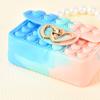 Nova Bolsa de Mão de Princesa de Silicone Bolsa Infantil Fofa para Moedas Mochila Infantil Educativa Descompressão Brinquedo