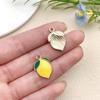 Colgante de Fruta Estéreo Artificial de Resina DIY Fresa Pequeña Naranja Manzana Llavero Pulsera Accesorios de Joyería