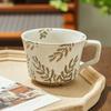 Taza de cerámica nórdica sencilla pintada a mano para el hogar, taza de agua creativa y distintiva, taza de café de cerámica gruesa