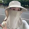 Sombrero de sol de verano para todo uso transpirable mascarilla facial protección para el cuello sombrero de sol integrado protección UV sombrero de sol para exteriores