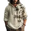 Camisa de Manga Longa Masculina de Verão Nova, Estilo Y2 Europeu e Americano, com Estampa 3D, com Capuz de Abertura Frontal, Venda Direta do Fabricante