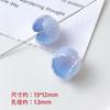 Pendente de flor termoencolhível antigo com pétala perfurada material para acessório de brinco de cabelo hairpin DIY feito à mão