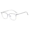 H16178 TikTok Explosiones Gafas de Sol Retro para Hombre Montura de Gafas Miopía Gafas para Mujer Montura de Gafas de Marco Medio Plano