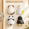 Adesivo Anticolisão Fofo para Maçaneta de Porta de Pet Almofada Anticolisão Adesivo de Porta Anticolisão de Silicone Adesivo Decorativo de Parede Almofada de Pinguim Panda