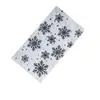 Servilletas de Foil con Diseño de Copo de Nieve de Venta Caliente Transfronterizas con Estampado Dorado para Fiestas y Festivales, Personalizables con Diseño de Logo