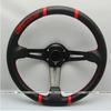 Volante de Fibra de Carbono 14 polegadas Couro Camurça Fosco Modificado Padrão Pvc Carro de Corrida