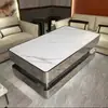 Mesas de Café da Manhã, Mesas e Cadeiras de Bar, Assentos em Lanchonete, Mesas de Chá de Ardósia de Luxo Leve para KTV, Mesas de Café de Mármore para KTV, Mesas de Jantar de Ardósia