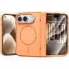 Adequado para capa de celular dobrável Apple iPhone Duo, duas cores, com carregamento sem fio magnético MagSafe e cobertura total ao redor do eixo central