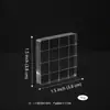 Bloque de Sello Transparente Acrílico DIY Multiespecificación con Impresión de Líneas de Cuadrícula Herramienta de Estampado para Scrapbooking y Tarjetas