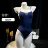Traje de Banho Estilo Japonês para Mulheres, Emagrecedor, Costas Nuas, Sexy, Maiô Peça Única para Fontes Termais