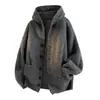 Otoño Invierno 2026 Nueva Llegada Estilo Perezoso Americano Moda Juvenil para Hombre Cárdigan Casual Ropa de Abrigo