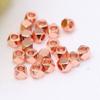 Cuentas de Oro de 18/14K con Esquinas Recortadas en Forma de Rombo, Cuentas de Cobre que Conservan el Color, Cuentas Espaciadoras de Transferencia, Material para Pulseras y Collares DIY, Accesorios con Cuentas