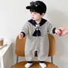 Mameluco de Bebé con Cuello de Marinero 2026 Nueva Ropa Infantil Traje Súper Lindo para Gatear Lindos Niños y Niñas Ropa de Salida de Otoño para Bebé