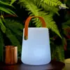 Lámpara de altavoz por rotomoldeo lámpara portátil control remoto RGB camping al aire libre patio césped dormitorio mesita de noche carga luz de ambiente nocturna