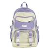 Mochila Escolar Estilo Academia Versión Coreana Linda Mochila para Estudiantes Gran Capacidad Preparatoria Set de Tres Piezas Bolsa Transparente Nueva Bolsa para Tutorías