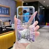 Capa de celular estilo japonês, minimalista, com flores de cerejeira e montanhas nevadas, mais vendida internacionalmente, para iPhone 14 Pro Max, ultrafina, resistente a quedas e transparente - atacado