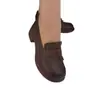 Zapatos para mujer de mediana edad 2026 otoño nuevos cómodos suela blanda zapatos pequeños de cuero retro punta redonda tacón grueso mocasines versátiles
