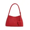 Bolso Cruzado Francés de Nicho Diseño de Moda Tejido de Hombro Único Debajo del Brazo Bolso Simple Casual para el Trabajo Bolsos de Mano para Mujer