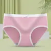 Sudeste Asiático comércio eletrônico transfronteiriço roupas íntimas femininas estudantes estilo coreano cor sólida respirável cintura média menina sexy calças fofas