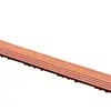 Piso de Madera Plástica Terraza Jardín Autocolocable Exterior Autoensamblable Balcón Patio Renovación Impermeable Anticorrosivo Piso sin Mantenimiento