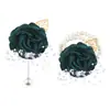 Set de 6 Piezas de Suministro Transfronterizo Europeo y Americano Novio y Novia Boda Hoja de Oro con Cuentas Muñequera y Ramillete Fabricante Venta al por Mayor Stock Disponible