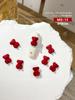 Accesorios para uñas año nuevo estilo nacional parche metálico rojo perla fortuna doble felicidad decoración de uñas nupcial
