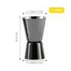 Venta al por mayor de fábrica taza de acero resistente a altas temperaturas taza medidora de acero inoxidable de doble cabeza dispositivo medidor de vino de doble cabeza taza medidora de borde recto rizado