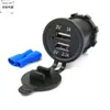 Nuevo Cargador USB Dual Modificado 12V-24V Cargador de Coche 3.1A Distribución Cargador a Prueba de Polvo