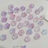 12mm Transparente Dos Tonos Pintura al Óleo Rosa Camelia Con Cuentas Cadena para Teléfono Móvil Pulsera Accesorios para Joyería DIY Venta al por Mayor