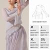 Traje de Danza Clásica Adulto Femenino Maestro Elegante Adelgazante Manga de Trompeta Sentido del Diseño Traje de Práctica Nuevo Top