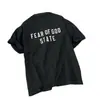 Fear-God~2025 Verano Nueva Manga Corta Calidad Exclusiva Esencial Marca de Moda Americana de Nicho Camiseta de Algodón