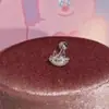 Exquisito tachuela para el lóbulo de la oreja de araña microincrustada dulce genial chica popular gatito titanio acero tachuela diseño Tachuela Super Brillante pendientes