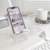 Soporte de escritorio acrílico transparente para teléfono móvil al por mayor simple estilo Ins esencial para dormitorio soporte grueso creativo