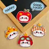 Parches lindos de gatito bordados del fabricante en stock, insignias bordadas por computadora, parches decorativos para ropa y sombreros de niños