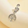 Accesorios navideños anillo decorativo para el cabello peluca accesorios para el cabello aleación hojas navideñas colgante de rosa trenza sucia africana colgante