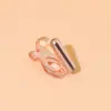Accesorios para pendientes hechos a mano DIY al por mayor sin agujero en la oreja clip triangular indoloro retención de color convertidor de clip para oreja de oro de 18K