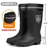 Botas de lluvia impermeables y cálidas de moda con cordón talla 39-48 talla extra grande para hombre y mujer, de media pantorrilla, impermeables, forradas de polar, extraíbles, botas de mujer