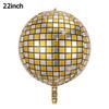Globo Disco de 10 Pulgadas 18 Pulgadas 15 Pulgadas 22 Pulgadas Globo de Película de Aluminio Esfera Disco Decoración de Luz para Salón de Baile